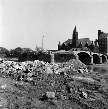 Main Street Bridge Demolition 1955